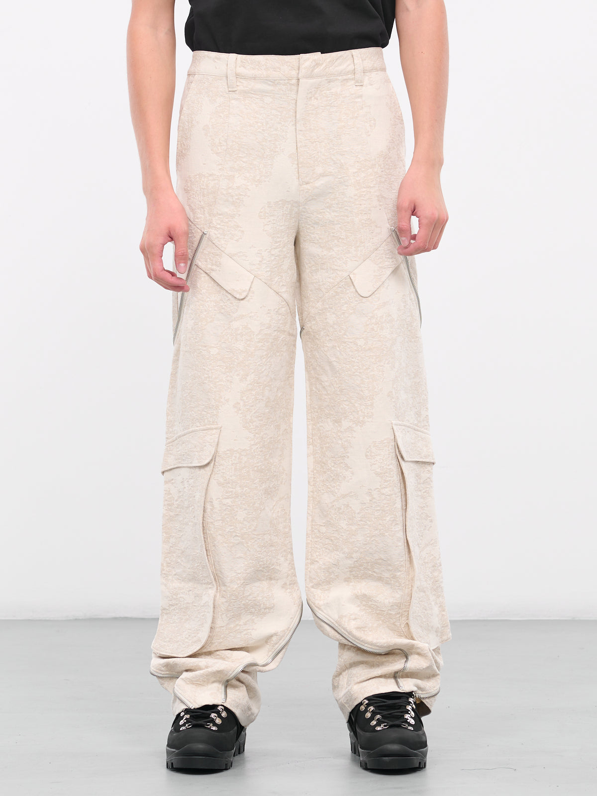 Punctured Cargo Pants (10-121-ST18-STONE)