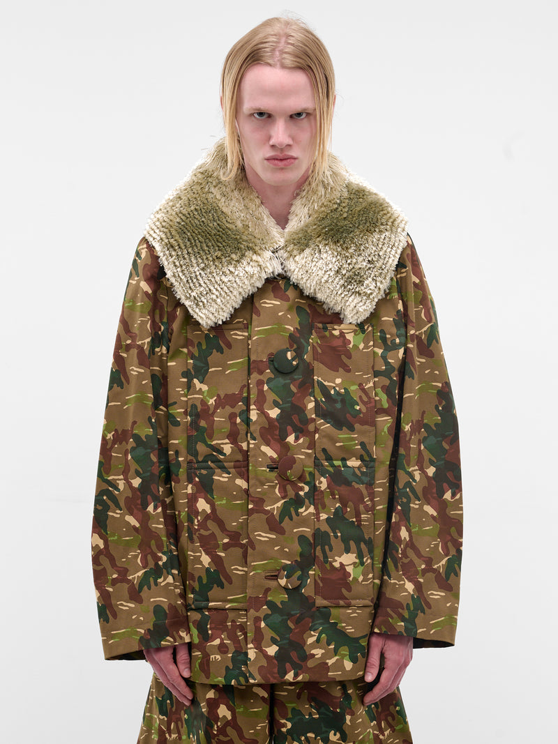 Devil Caban Camo Jacket (1001A-CC2-MILITARY-GREEN)