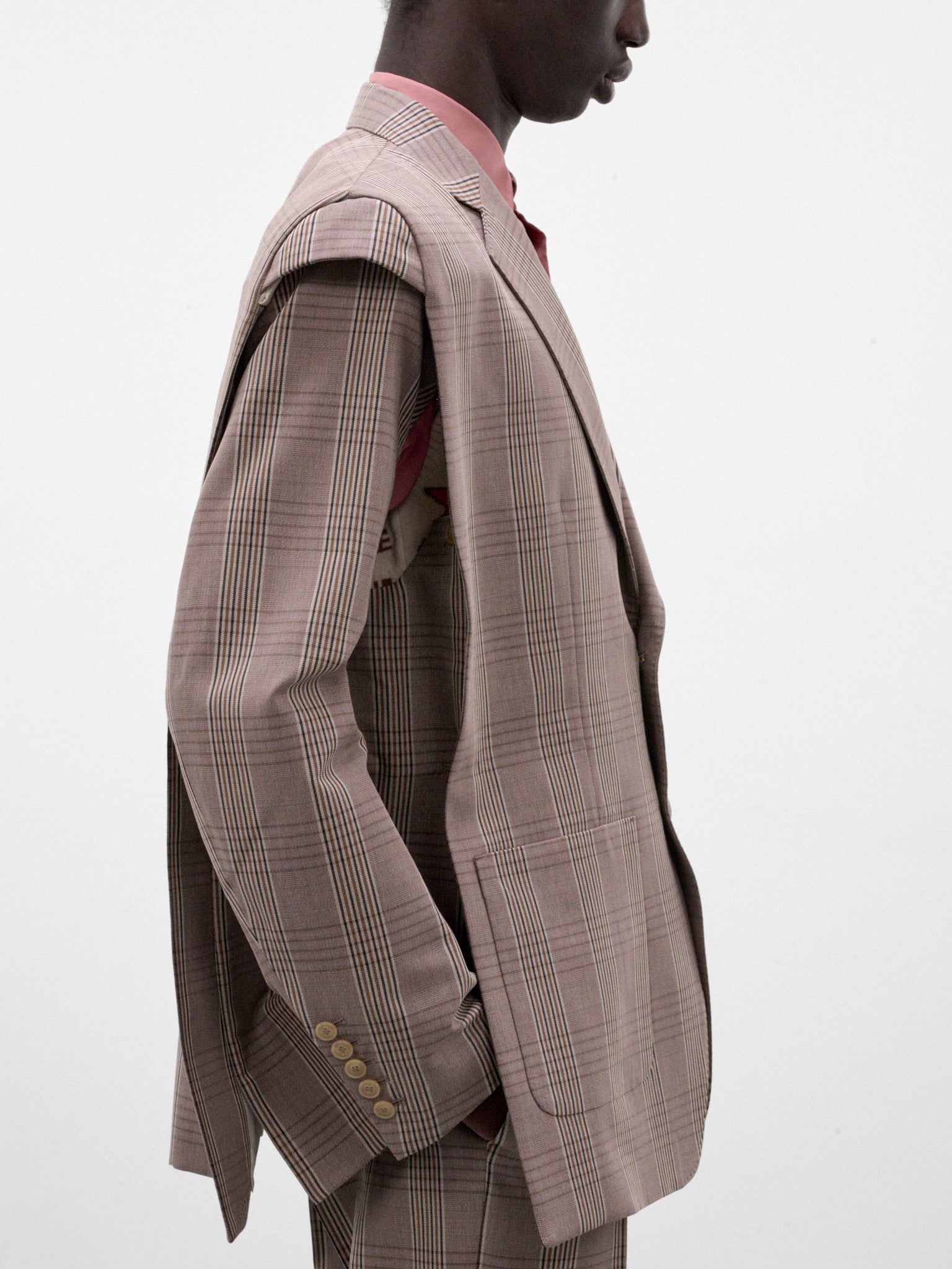 Brown Plaid Heroes Blazer (1001B-HEROES-CC7-BROWN)