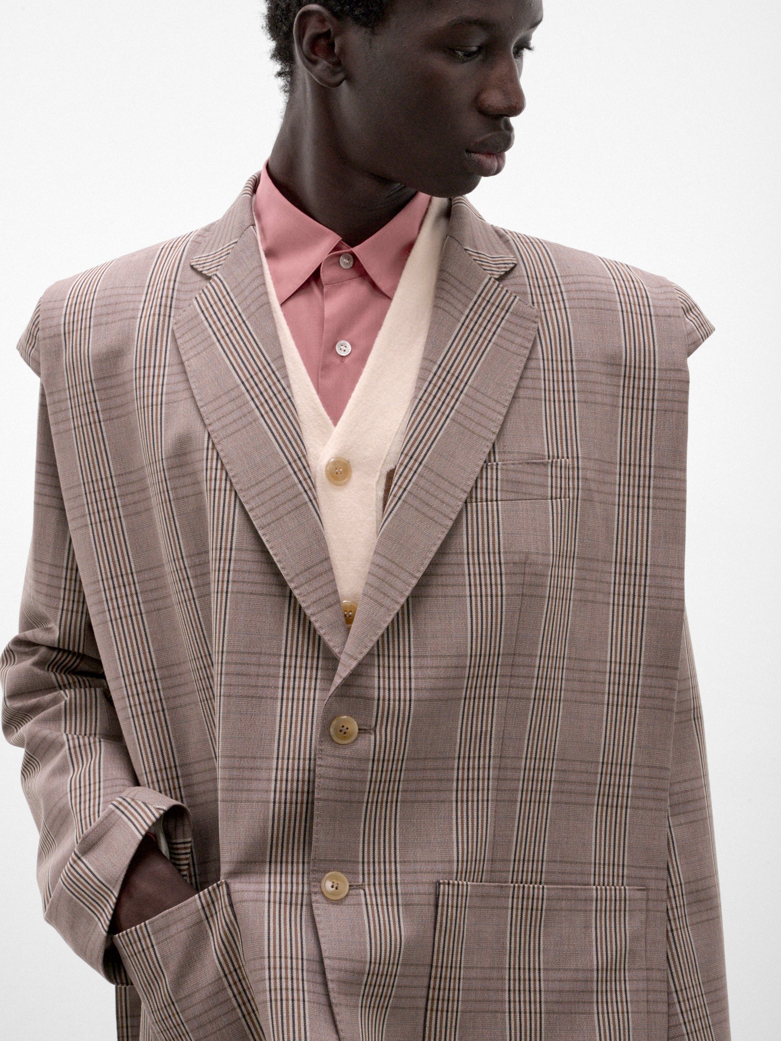 Brown Plaid Heroes Blazer (1001B-HEROES-CC7-BROWN)