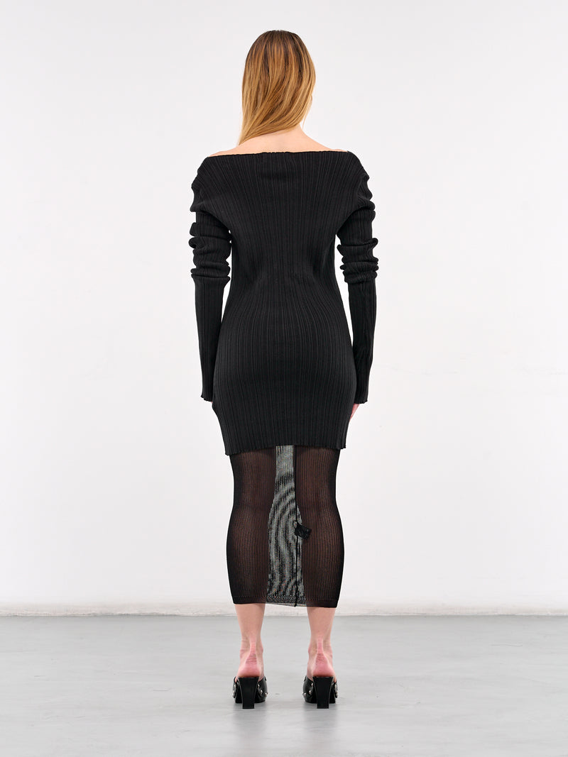 Arches Long Sleeve Knit Dress (10044-ARCHES-BLACK)