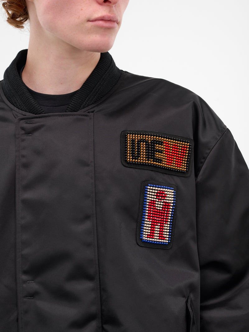 Black Beep Beep Bomber Jacket (1006A-CC21-BLACK)