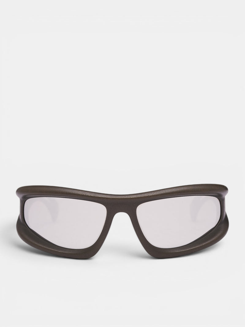 Mykita x 032c Green Marfa Sunglasses (10085509-GREEN-SILVER)