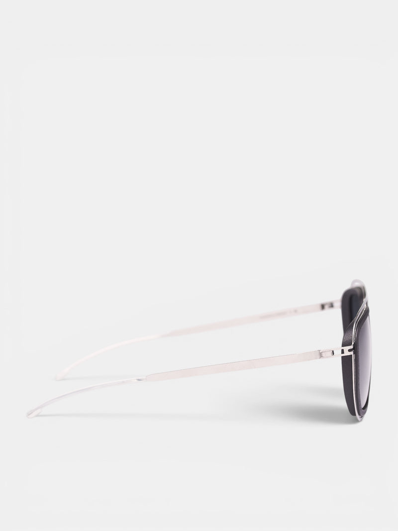 Black MH22 Ferlo Sunglasses (10086151-PITCH-BLACK-SHINYSILV)