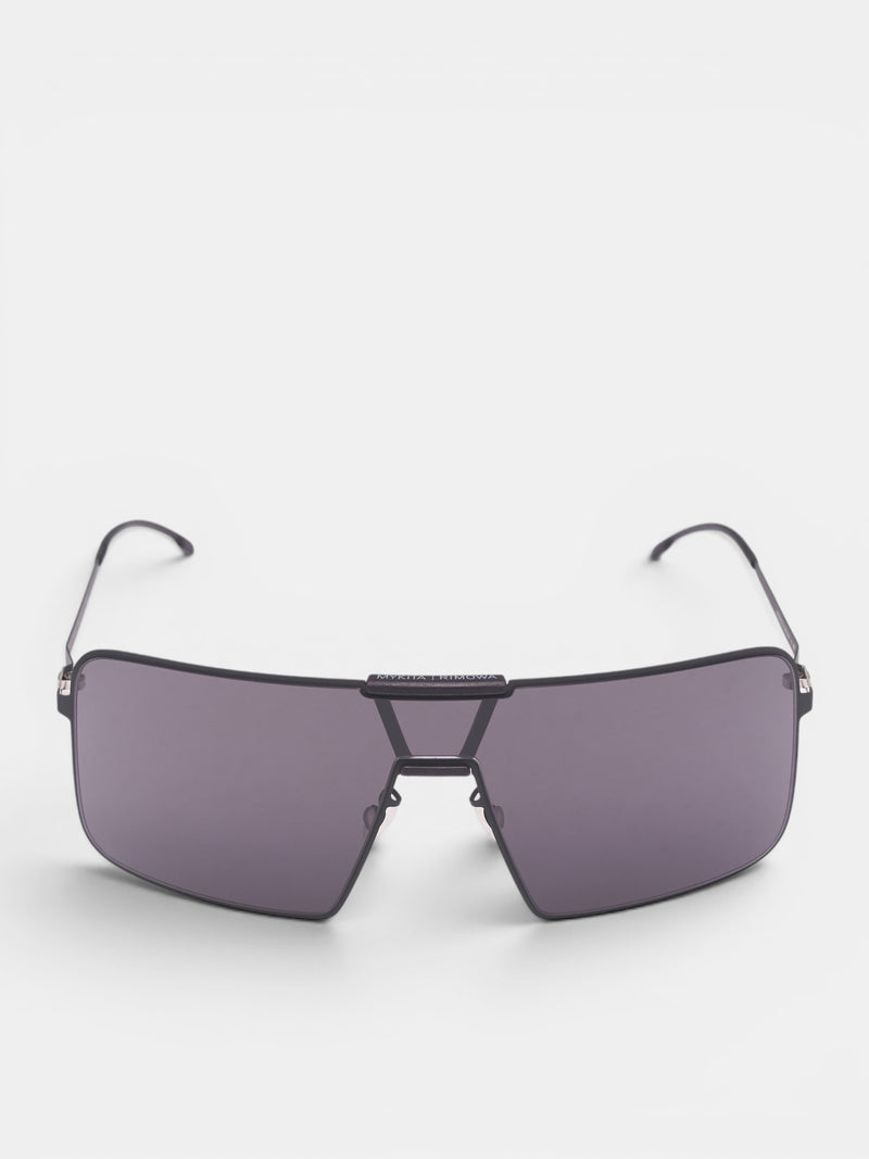 Mykita x Rimowa MR004 Visor Sunglasses (10087678-BLACK-PITCH-BLACK)
