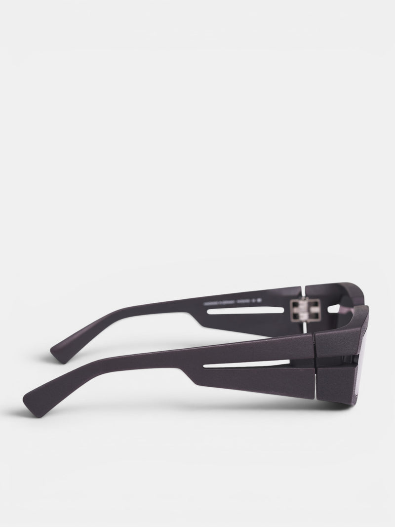 Mylon Incheon Geometric Sunglasses (10089289-PITCH-BLACK-DARK-GREY)
