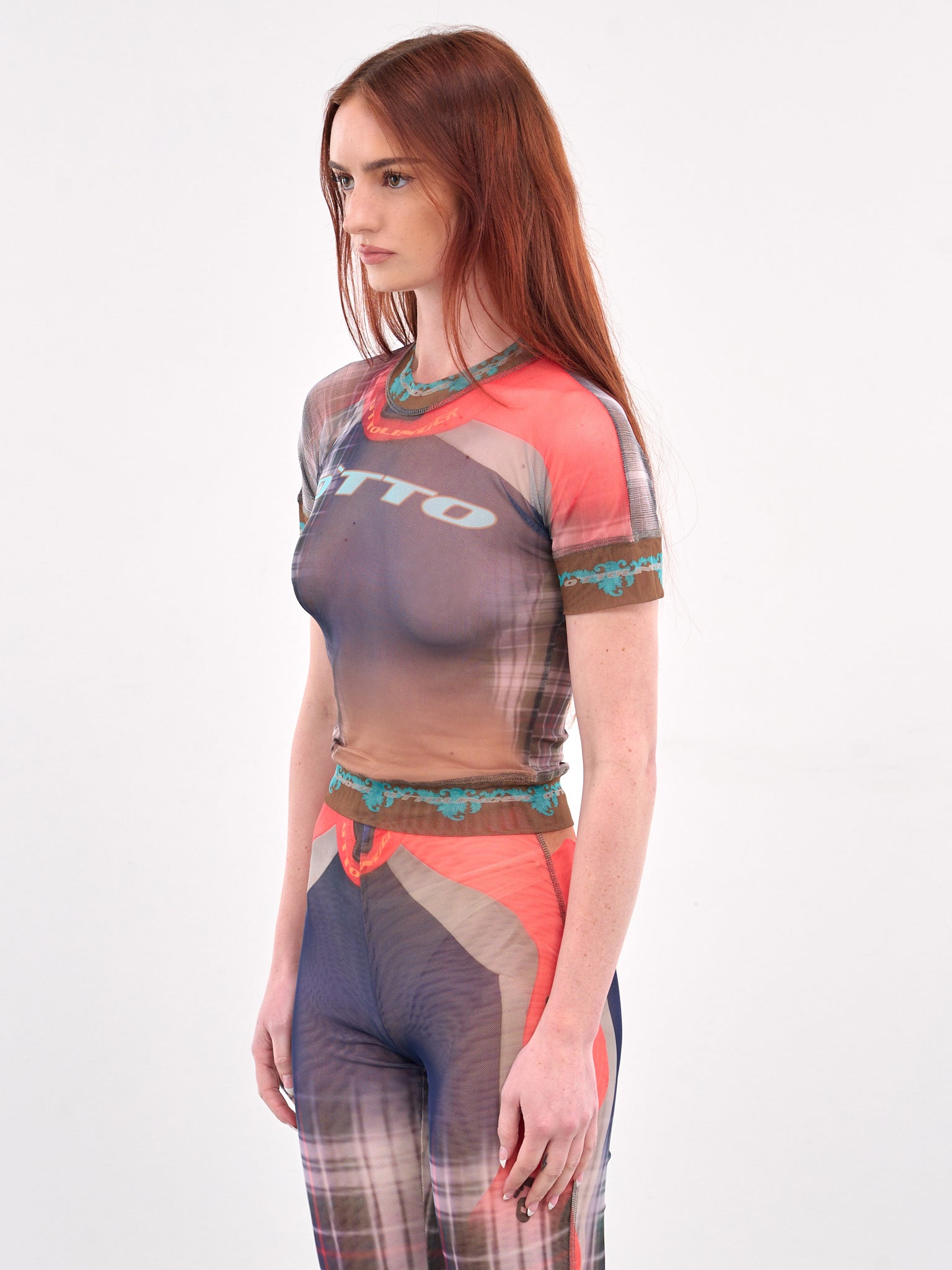 Graphic Mesh Tee (10110040103-BLUE)