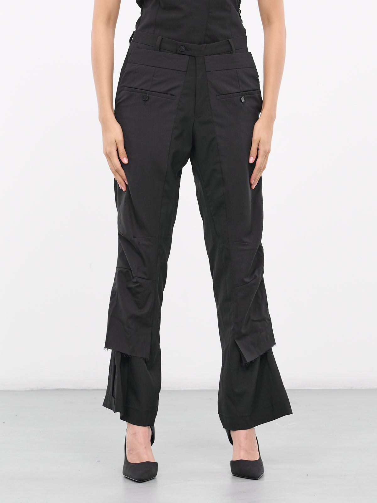 Deconstructed Trousers (W23035PA02-BLACK)