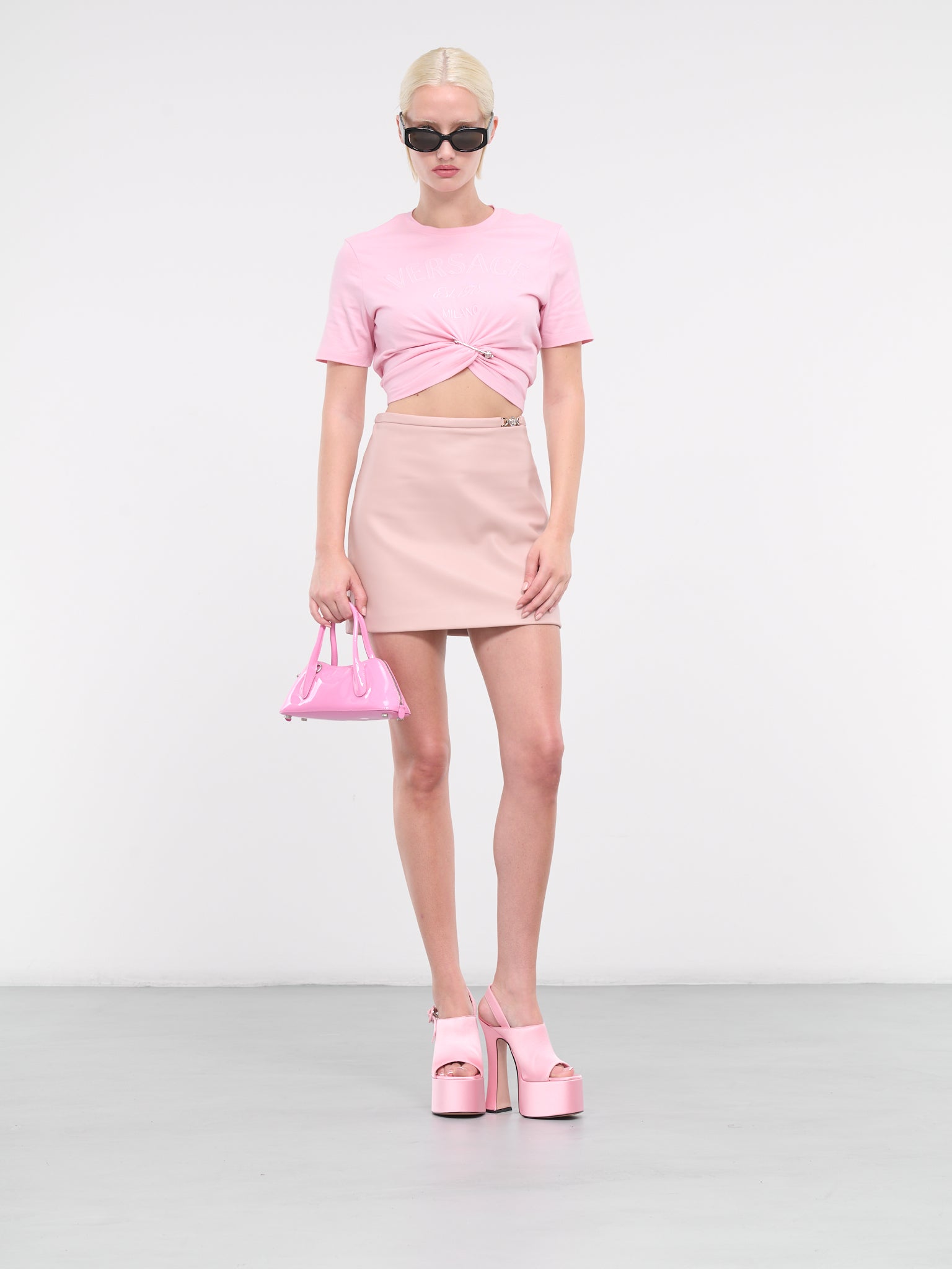 Art Denver Leather Skirt (1011414-1A08926-POWDER-PINK)