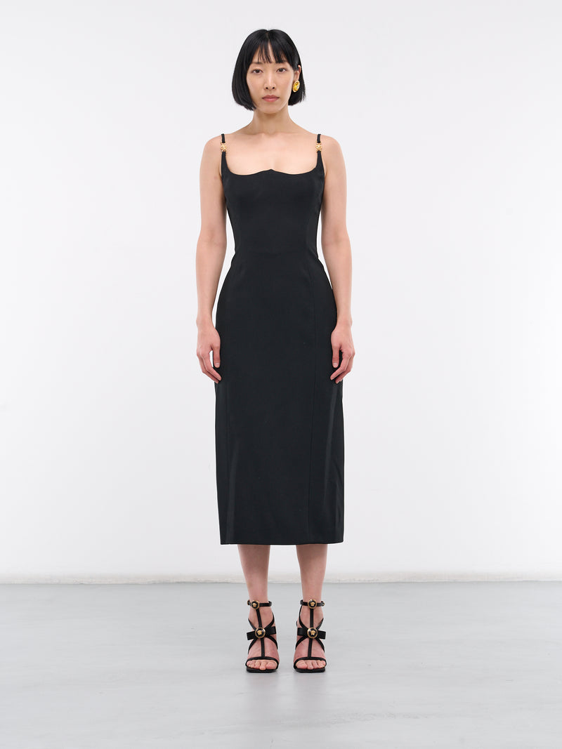Medusa '95 Fluted Dress (1011662-1A00540-1B000-BLACK)