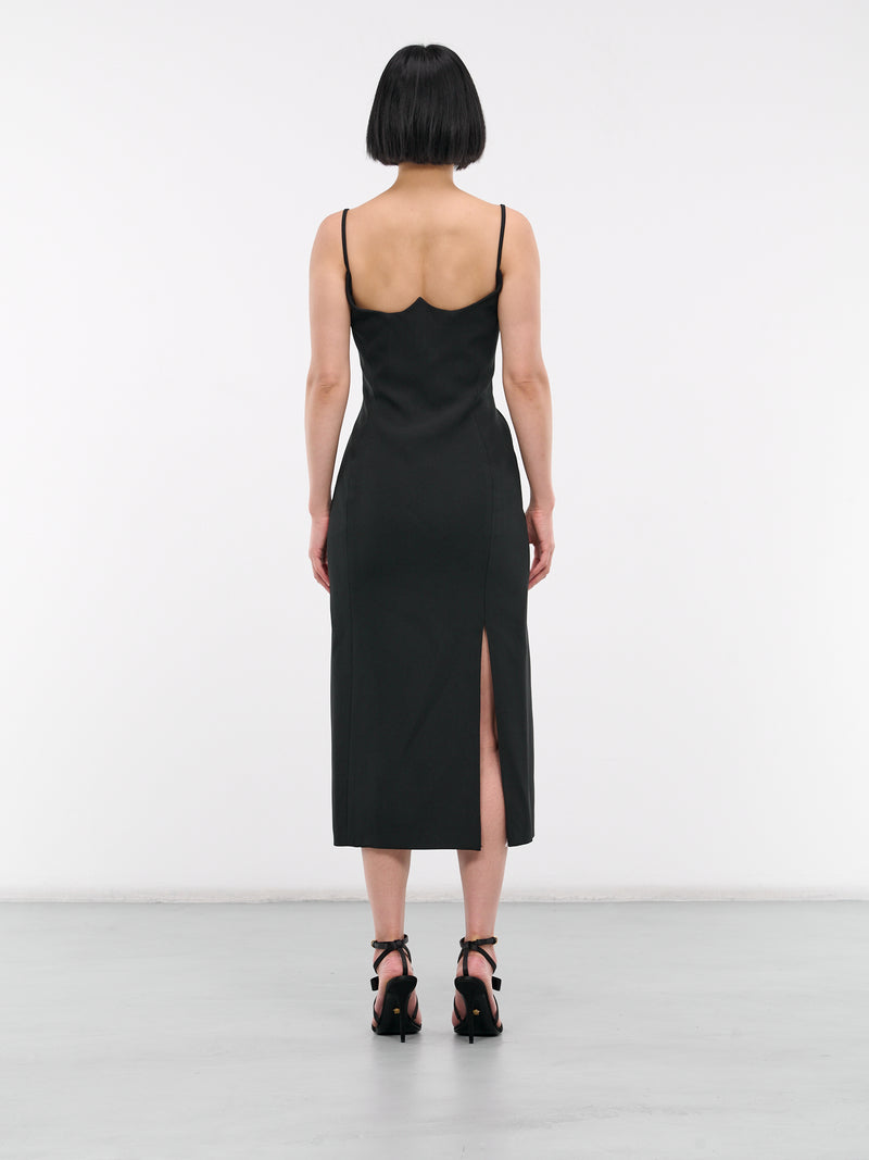 Medusa '95 Fluted Dress (1011662-1A00540-1B000-BLACK)