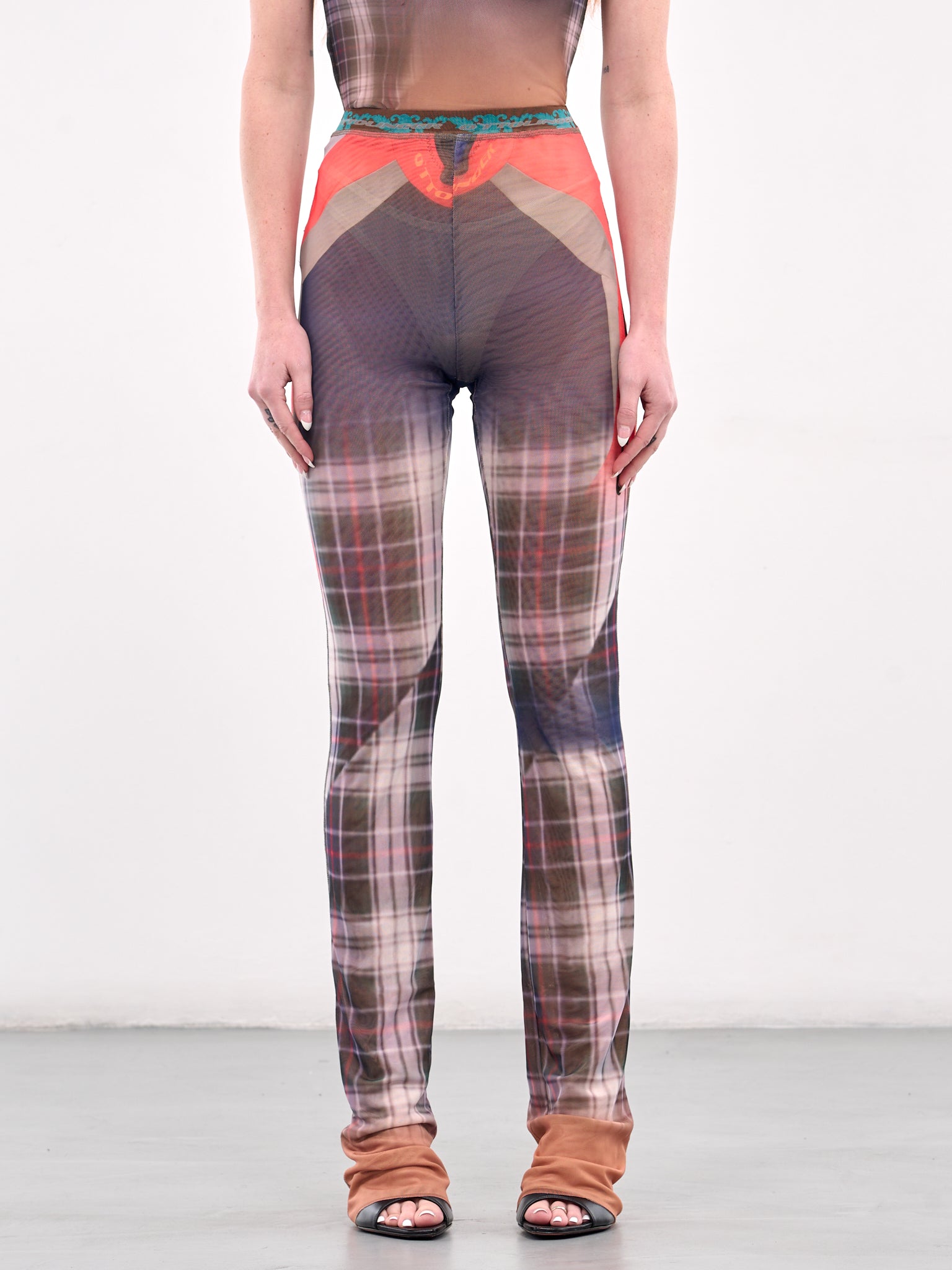 Graphic Mesh Leggings (10120050103-BLUE)