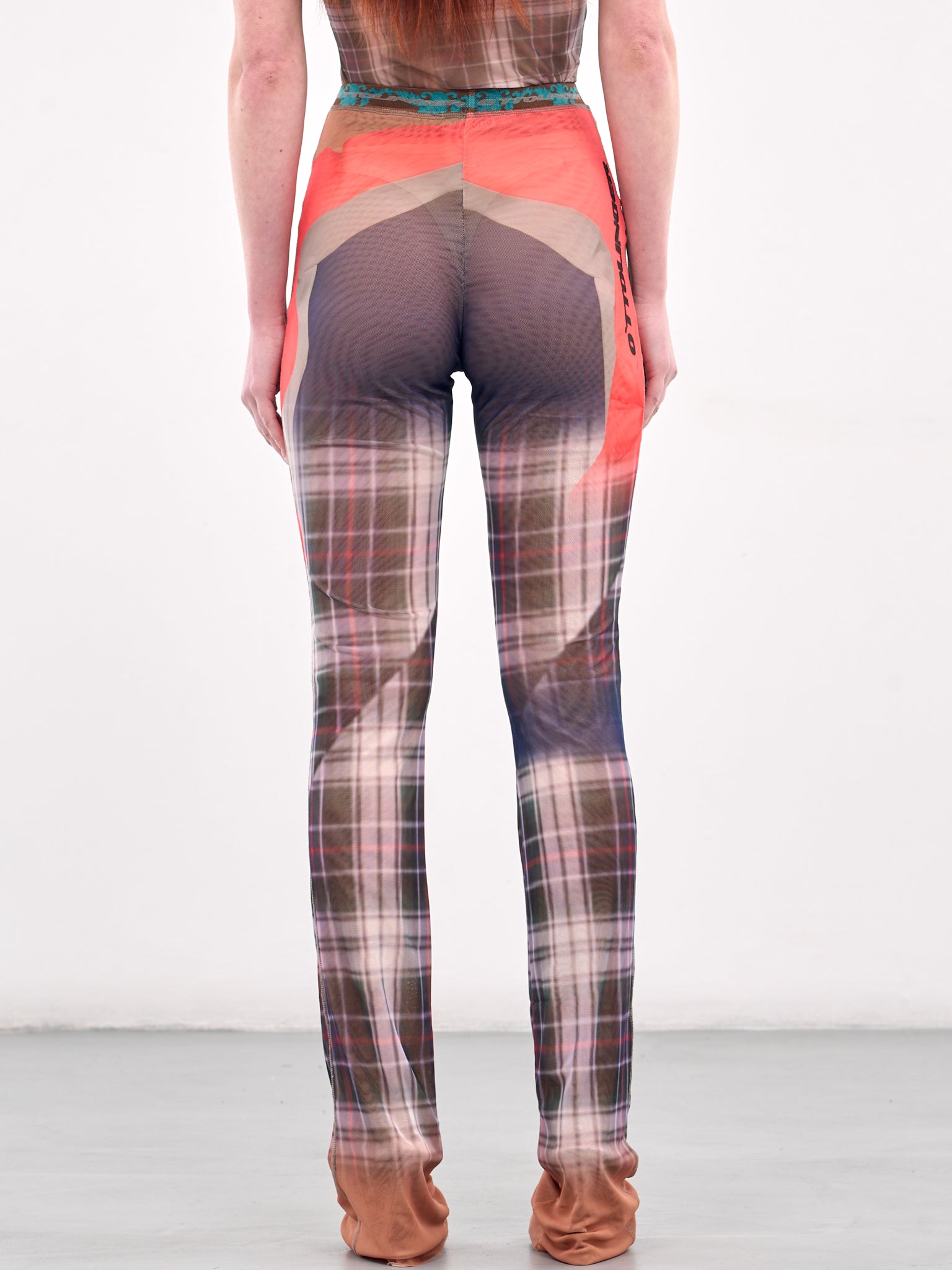 Graphic Mesh Leggings (10120050103-BLUE)