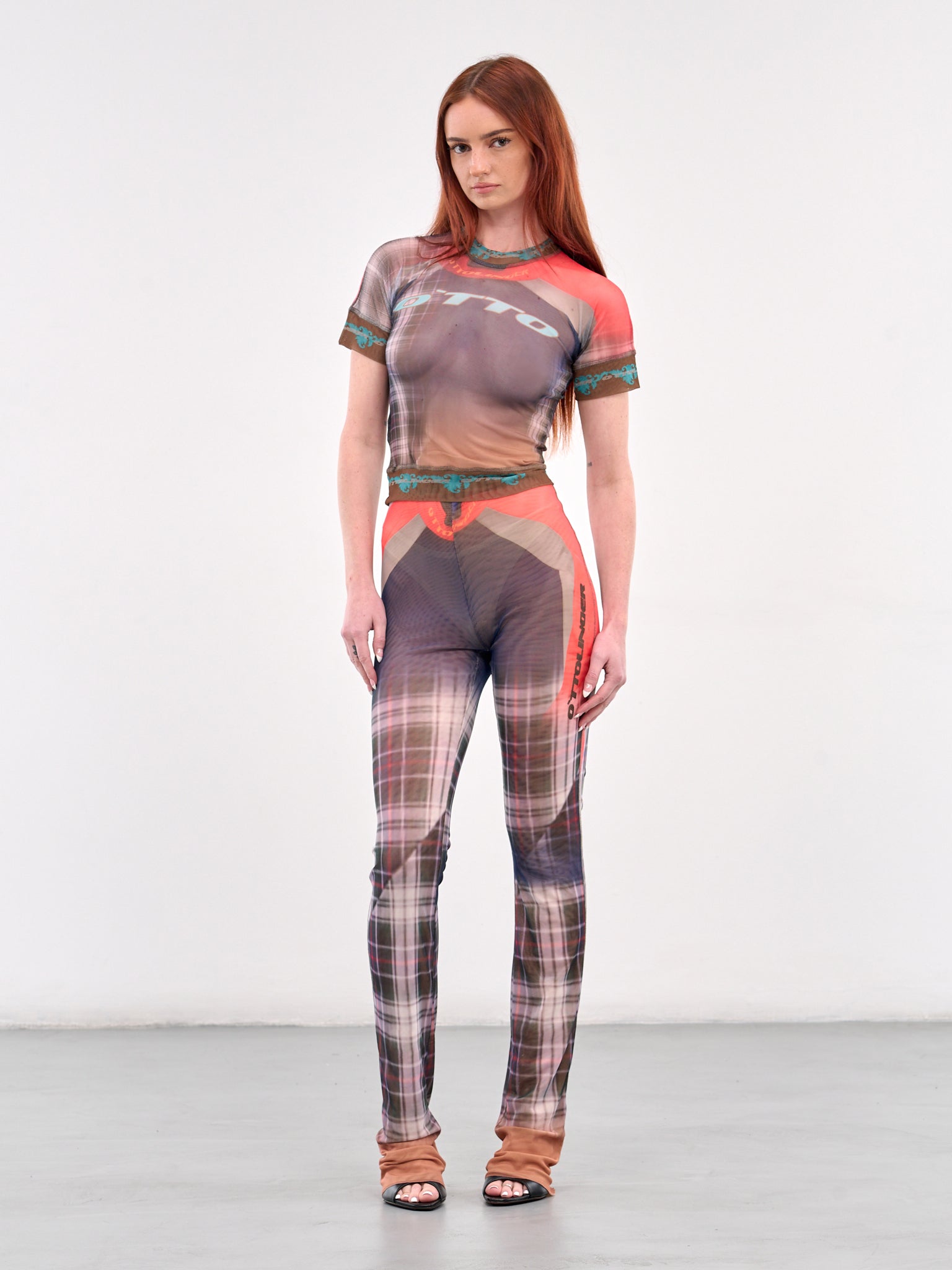 Graphic Mesh Leggings (10120050103-BLUE)