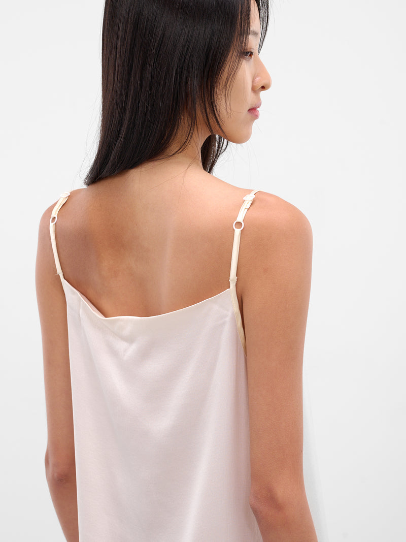 Silk Boudoir Slip Mini Dress (NP08-D005-SISA-RFLA-CREAM)