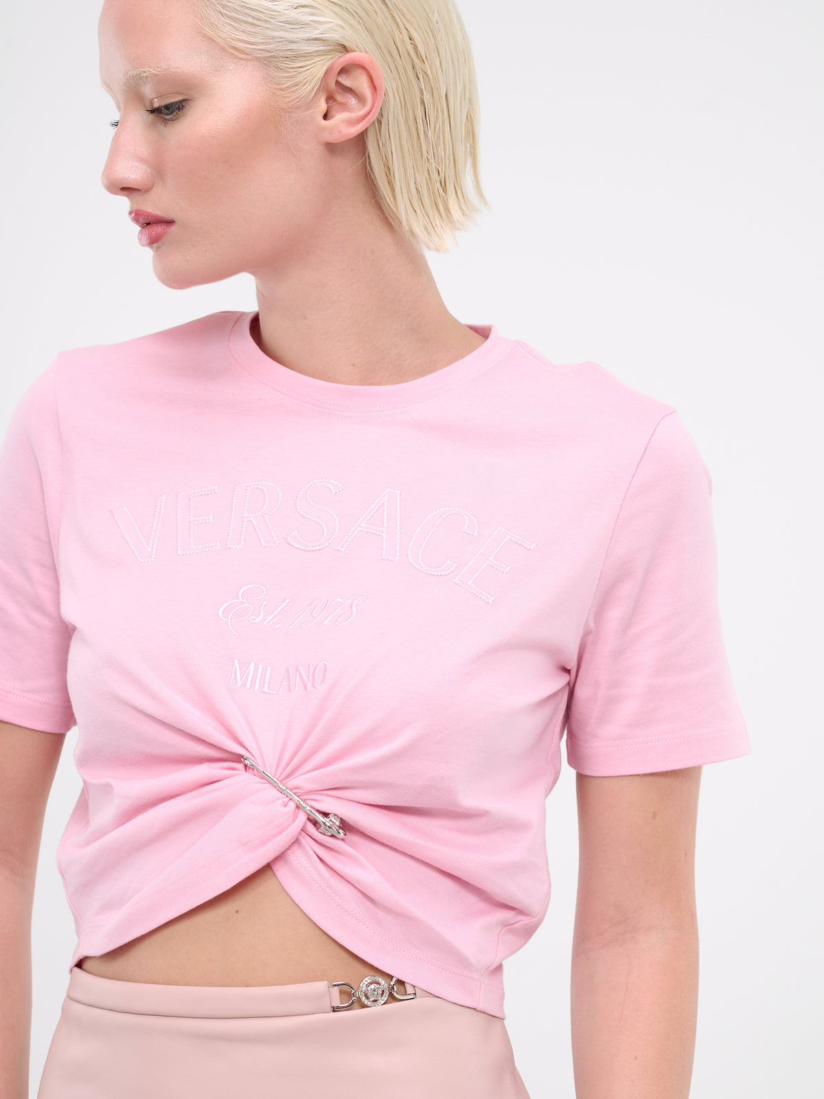 Milano Logo Embroidery Tee (1013606-1A10140-PALE-PINK)