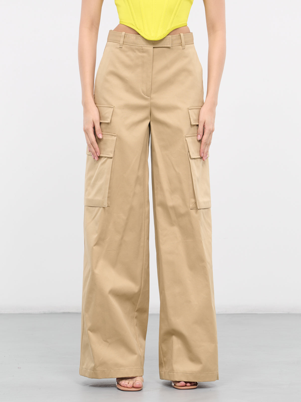 Gabardine Cargo Pants (1013640-1A01718-SAND)