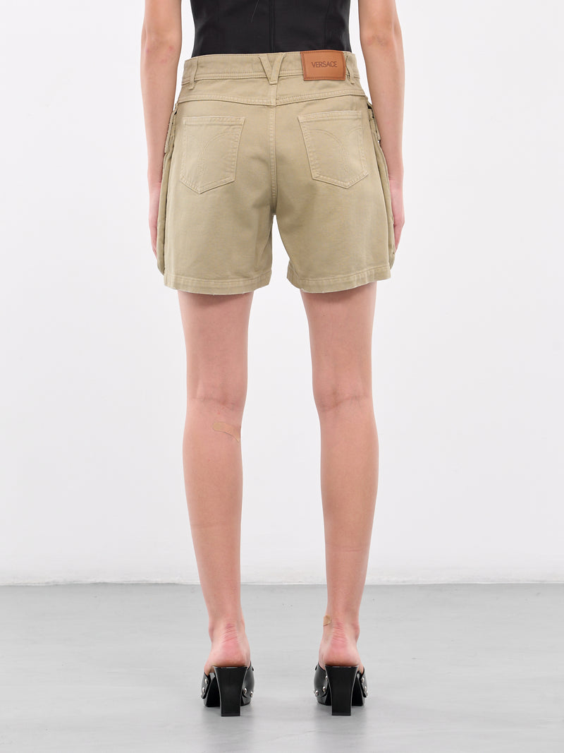 Cargo Denim Shorts (1015651-1A10427-1D770-TAUPE)