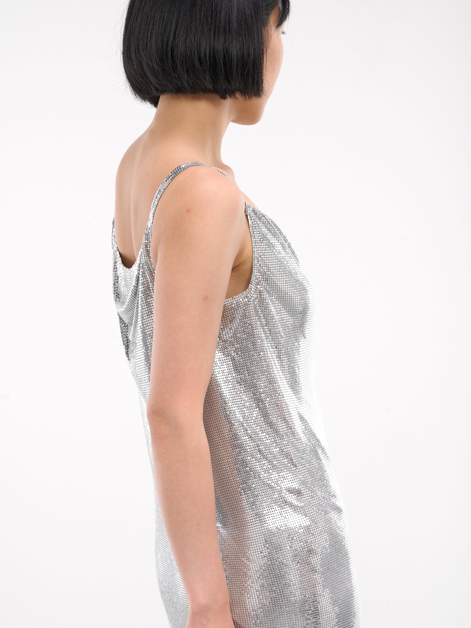 Metal Mesh Slip Dress (1016119-1A11271-1X050-NICKEL) Metal Mesh Slip Dress (1016119-1A11271-1X050-NICKEL)