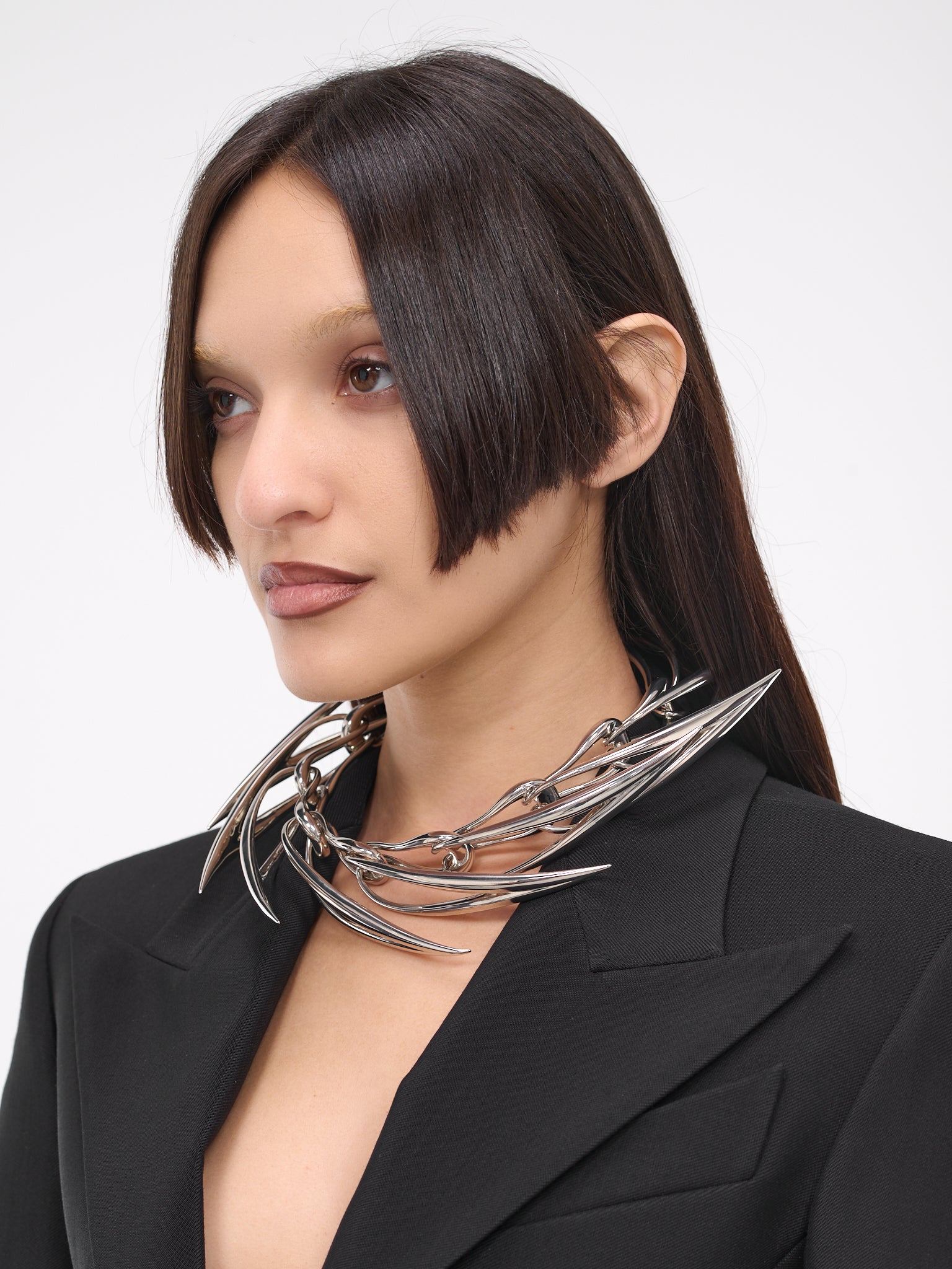 Large V Necklace (8BJ0069006-PALADIUM)
