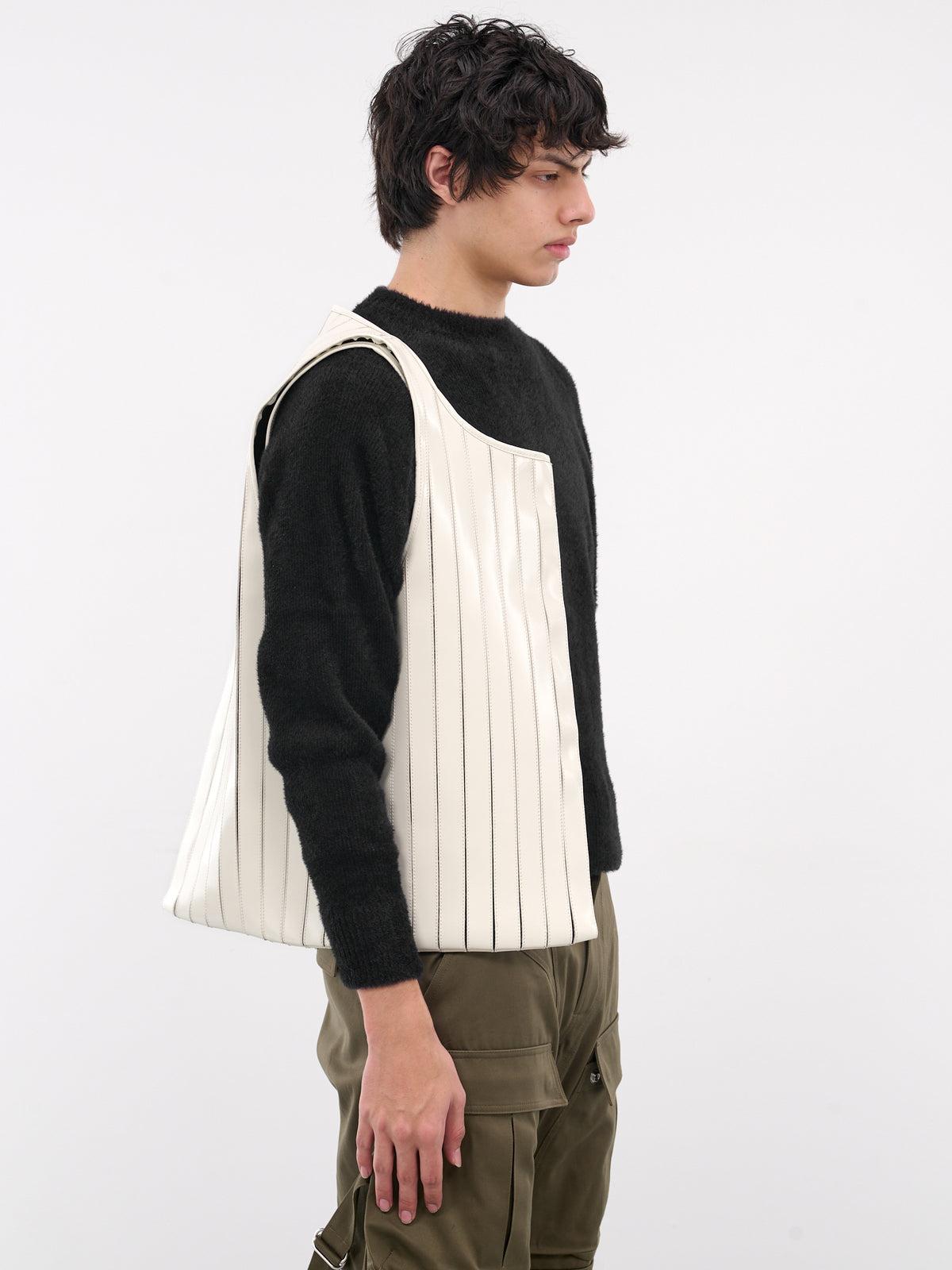 White Leather Tank Top Tote (TANK-TOP-TOTE-SOFT-PEARL-WHITE)