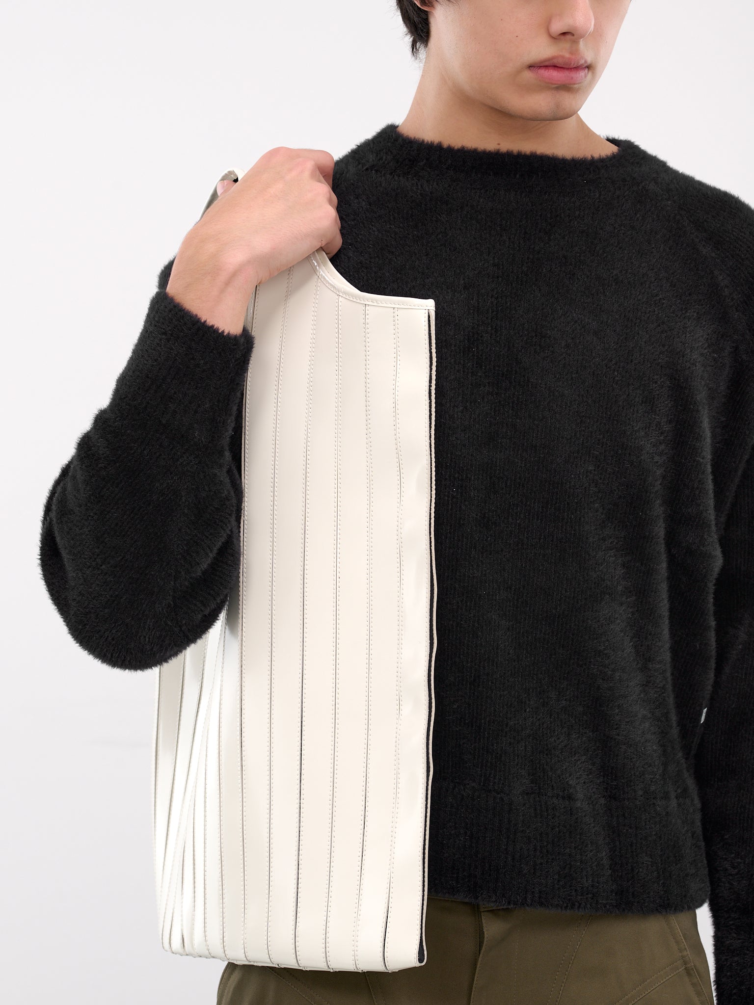 White Leather Tank Top Tote (TANK-TOP-TOTE-SOFT-PEARL-WHITE)