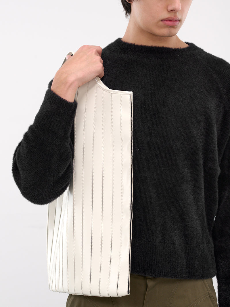 White Leather Tank Top Tote (TANK-TOP-TOTE-SOFT-PEARL-WHITE)