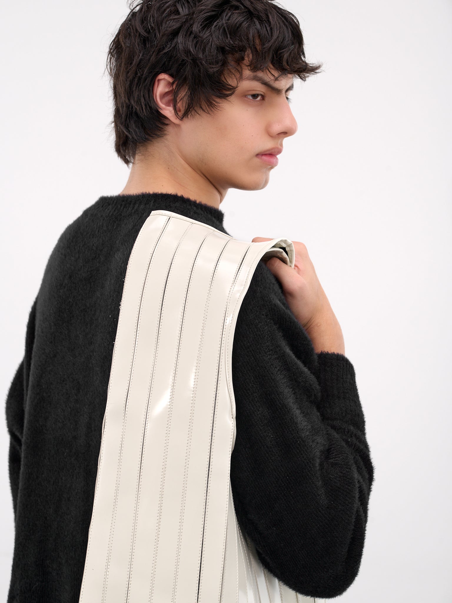 White Leather Tank Top Tote (TANK-TOP-TOTE-SOFT-PEARL-WHITE)