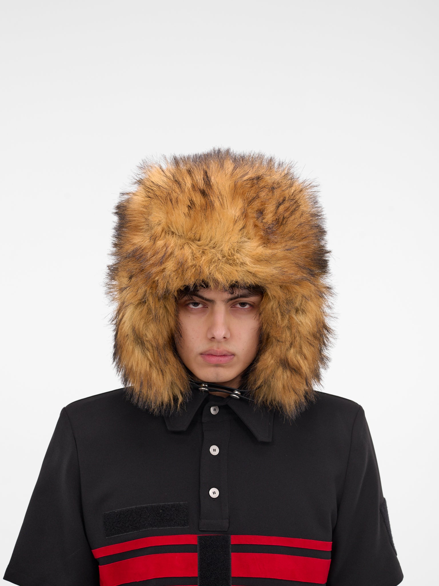 Beige Oversized Fur Trapper Hat (MA007-BEIGE)