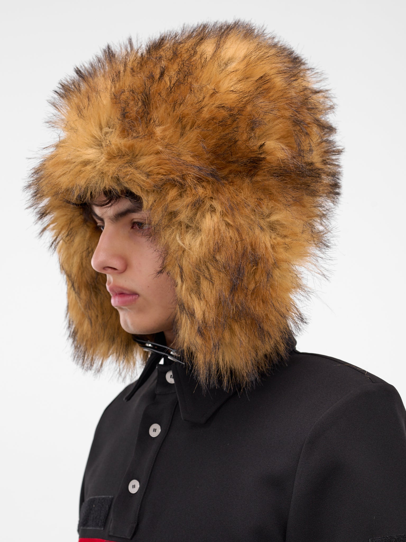 Beige Oversized Fur Trapper Hat (MA007-BEIGE)