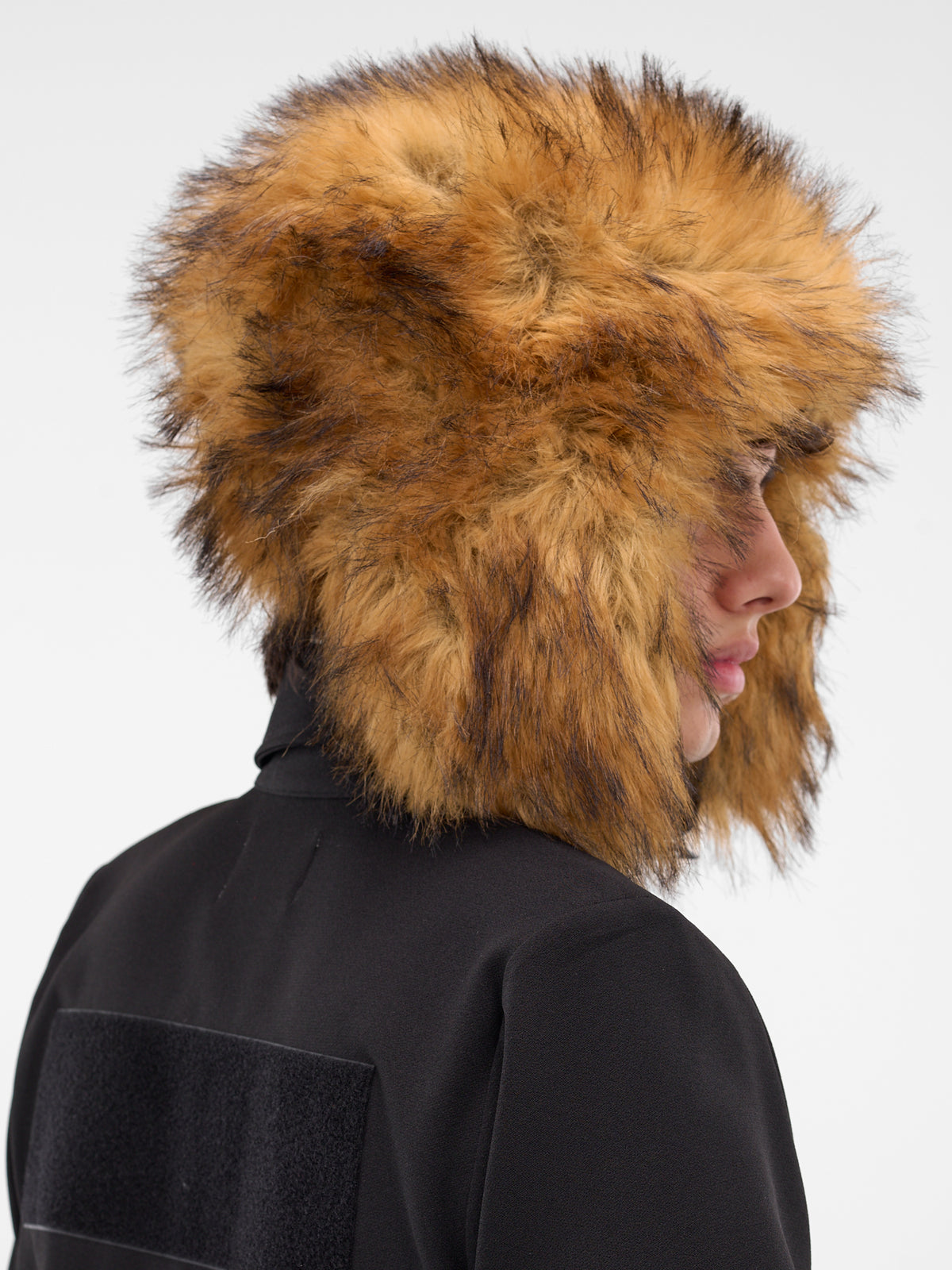 Beige Oversized Fur Trapper Hat (MA007-BEIGE)