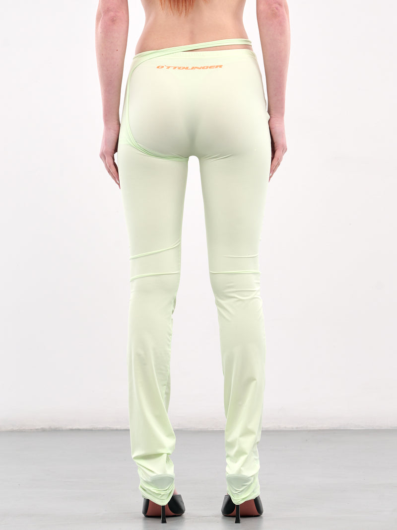Layered Waist Leggings (10280060301-GREEN)