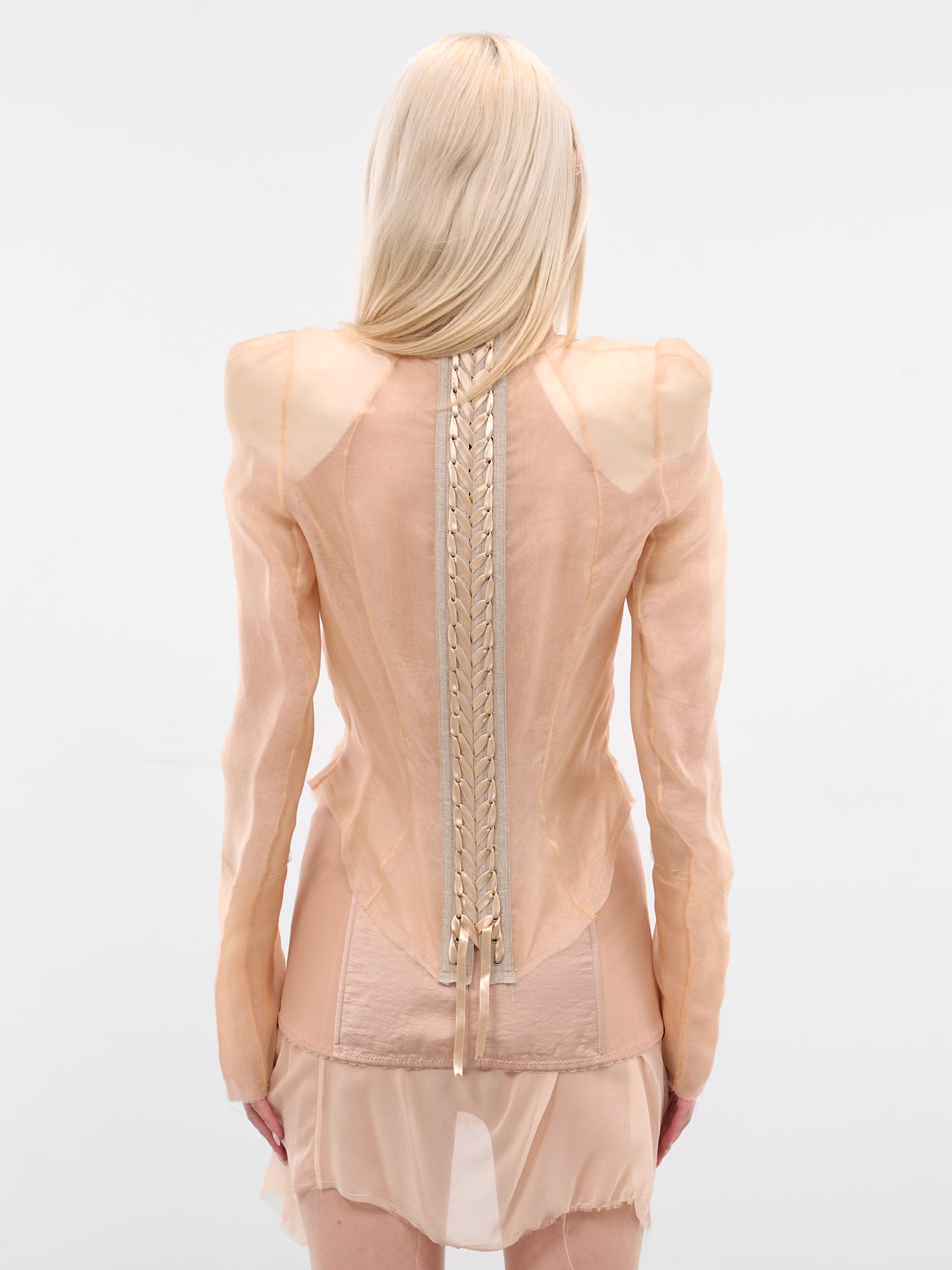 Beige Skins Crawling Tailored Jacket (SKINS-CRAWLING-JACKET-NUDE)