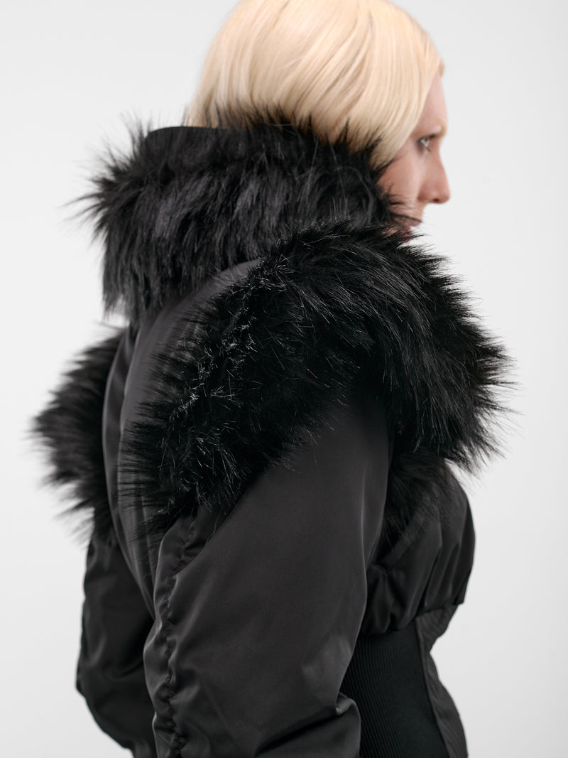 Black Matter In Time Bomber Jacket (MATTER-IN-TIME-JACKET-BLACK)