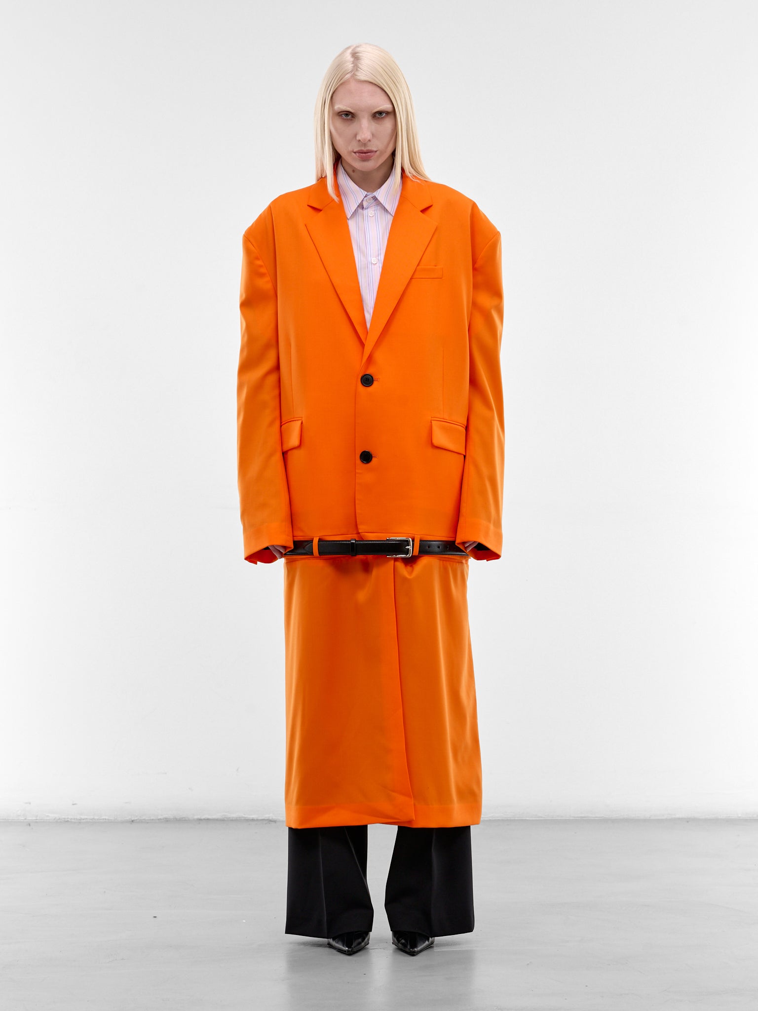 Bright Orange Skirt Coat (1030-660-BRIGHT-ORANGE)