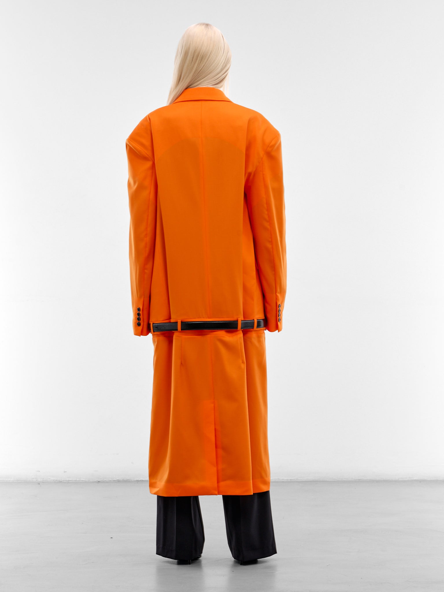 Bright Orange Skirt Coat (1030-660-BRIGHT-ORANGE)