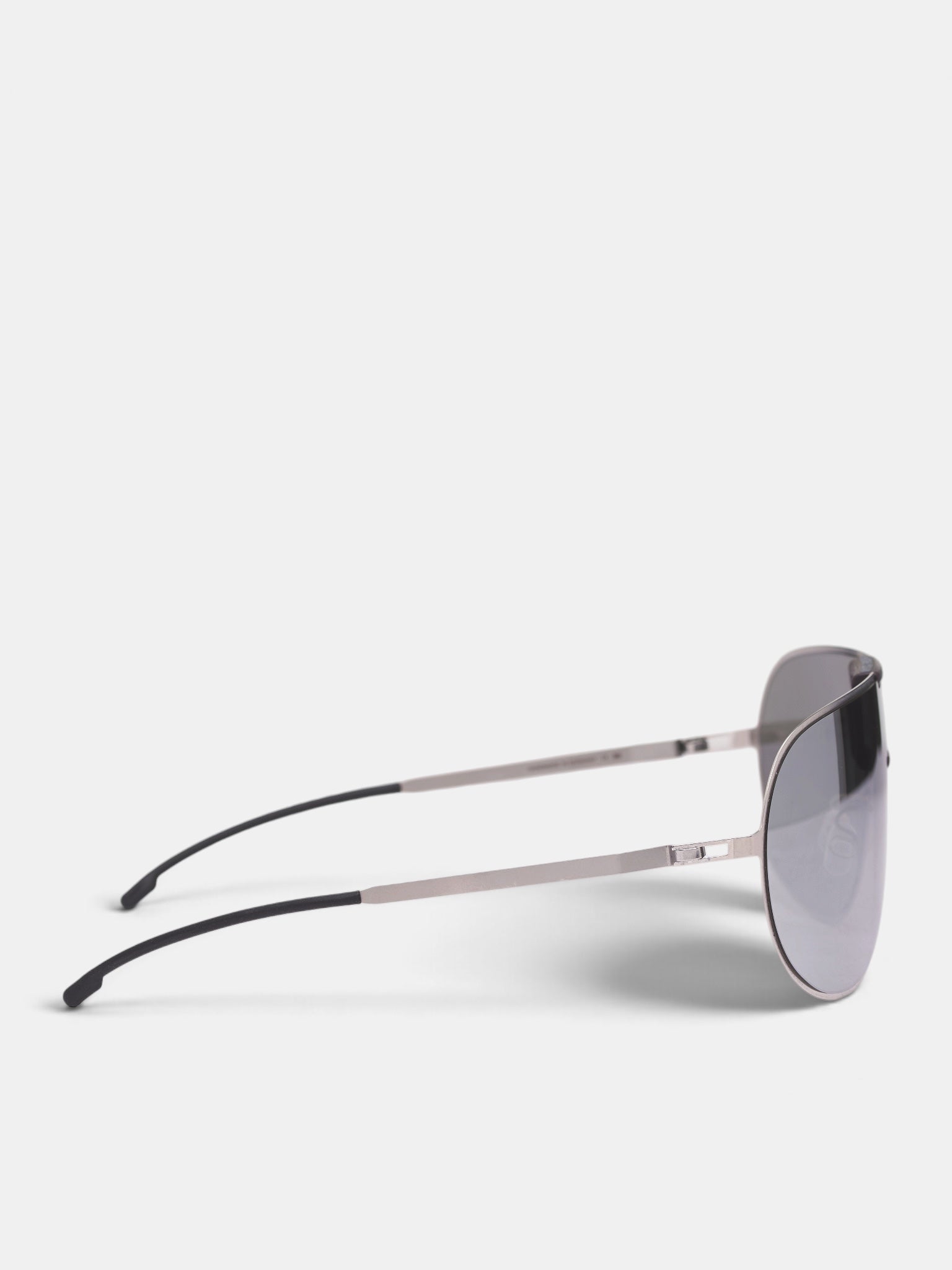 Silver MR005 Shield Sunglasses (10301217-SILVER-BLACK-SILVER)