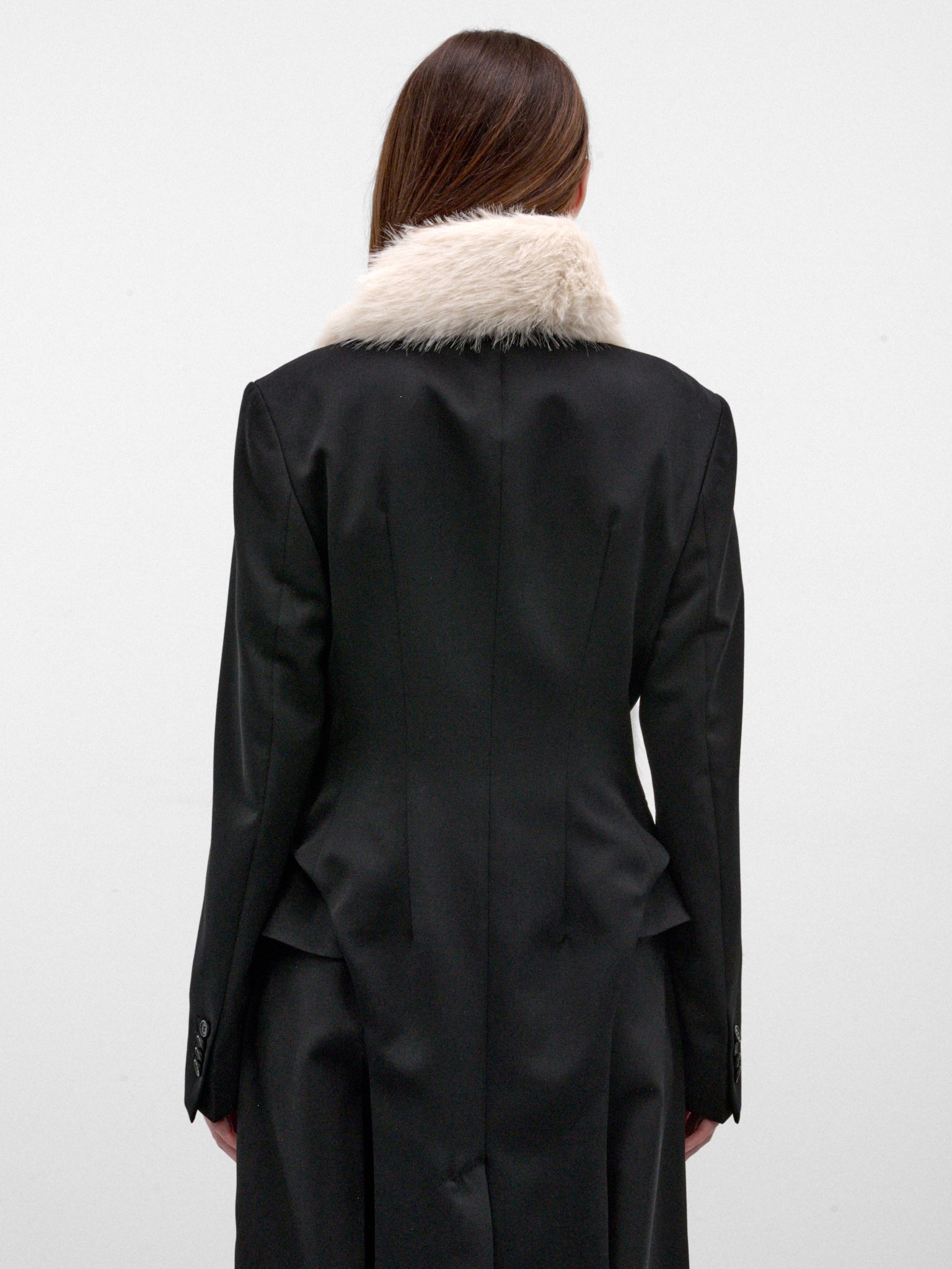 Blonde Faux Fur Long Scarf (1036-1090-BLONDE)