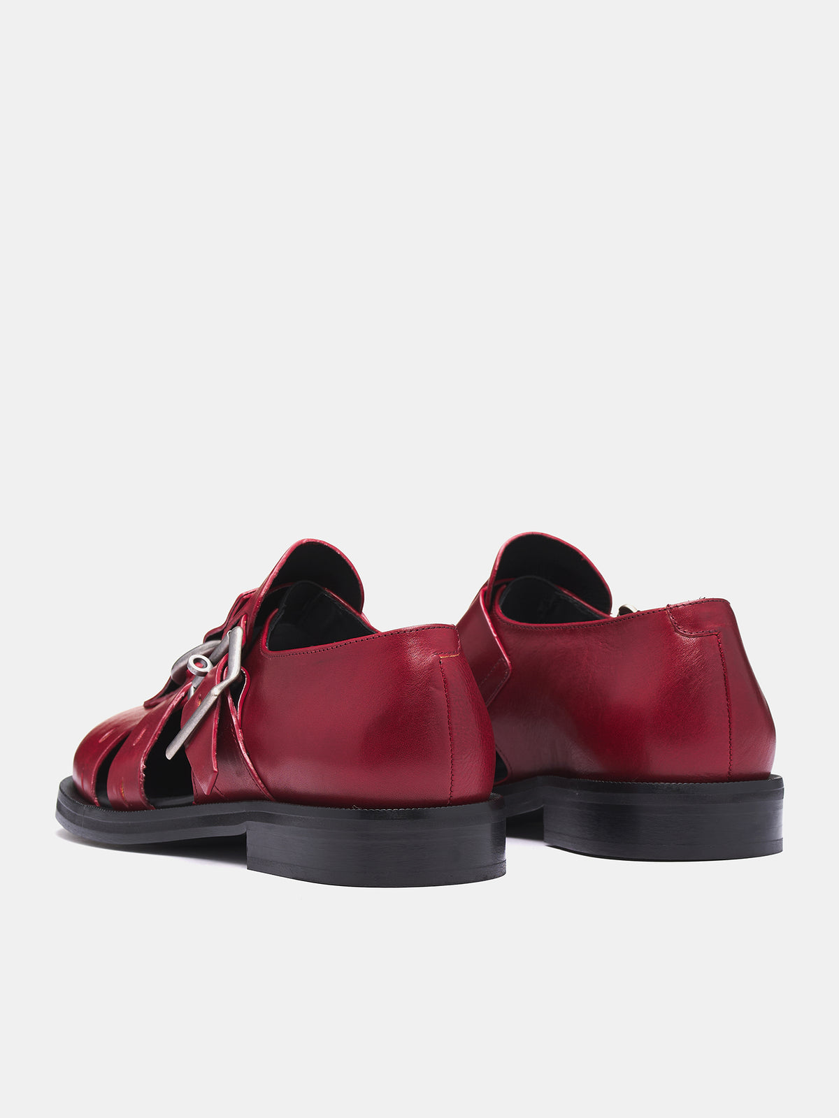 Bondage Belt Sandals (1062MLP17113-RED)