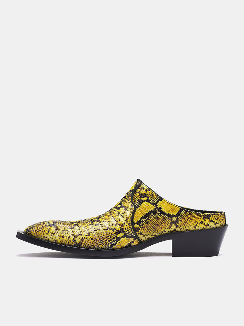 Cowboy Mules (1063MLE02309-YELLOW-BLACK)