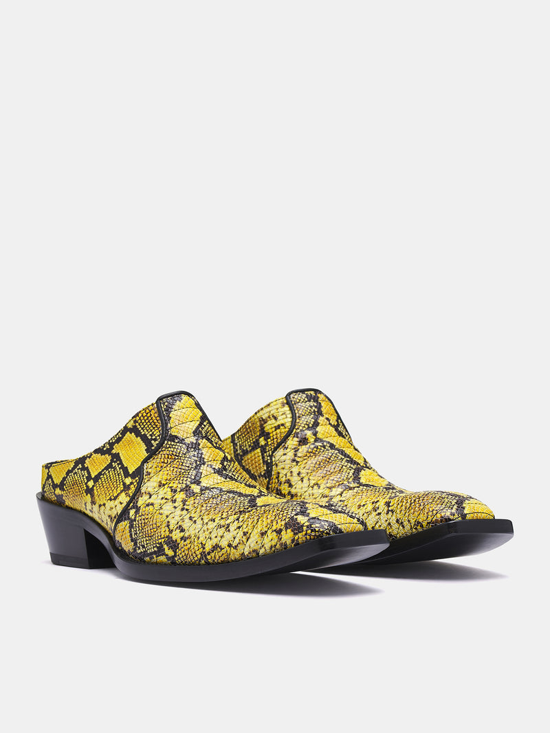 Cowboy Mules (1063MLE02309-YELLOW-BLACK)