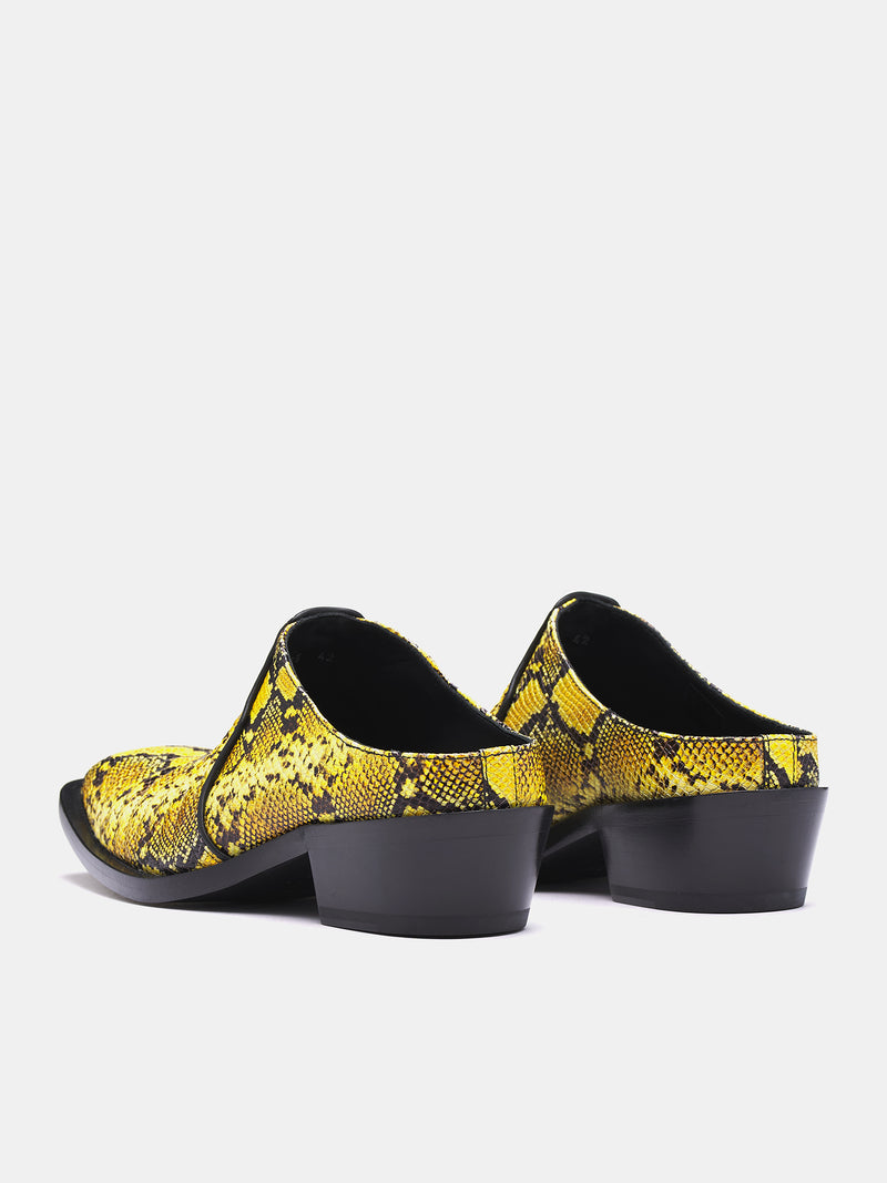 Cowboy Mules (1063MLE02309-YELLOW-BLACK)