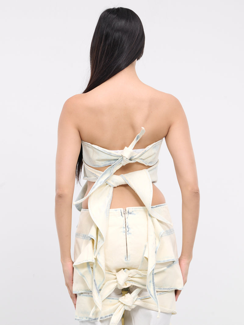 Bug Denim Top (107TO002-D14-SNOW-WASH)