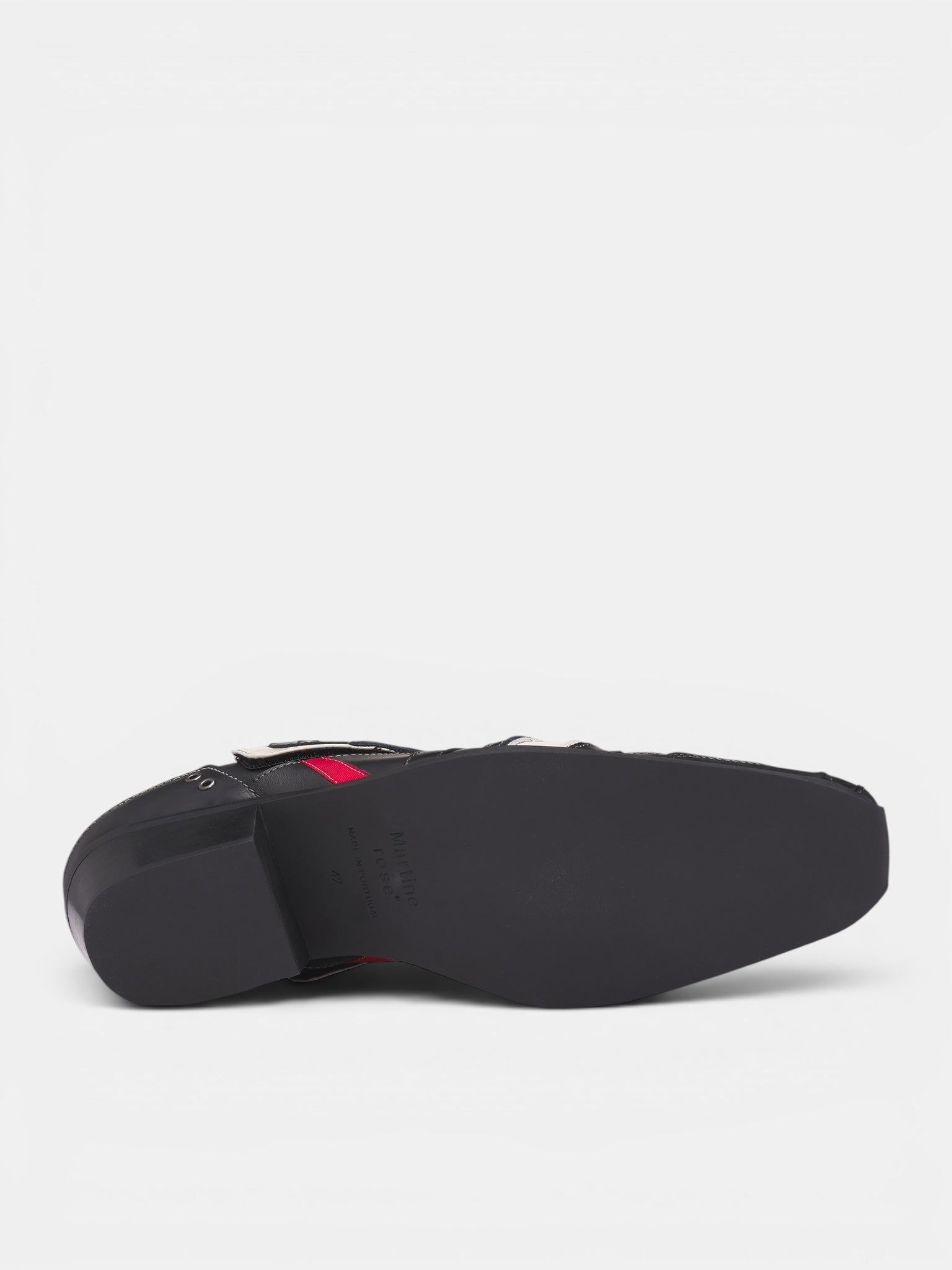 Black Leather Sporty Snout Mules (1086LP35001SO-BLACK)