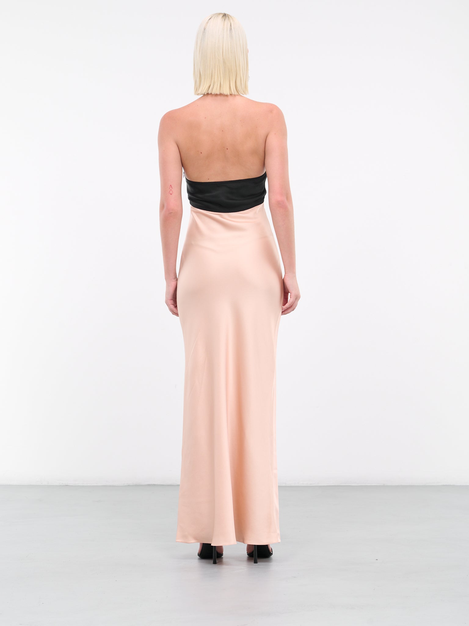 Klementina Maxi Dress (11-BLACK-NUDE)