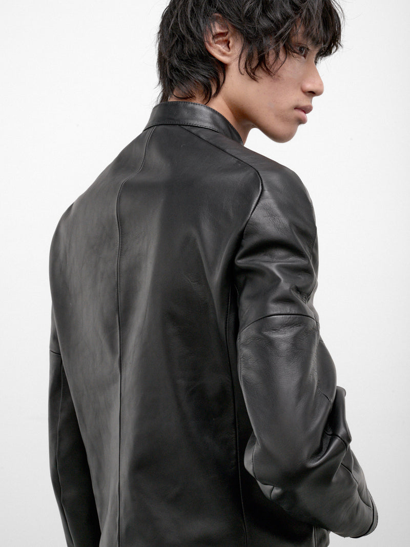 Black Leather Moto Jacket (11-MOTO-LEATHER-JACKET-BLACK)