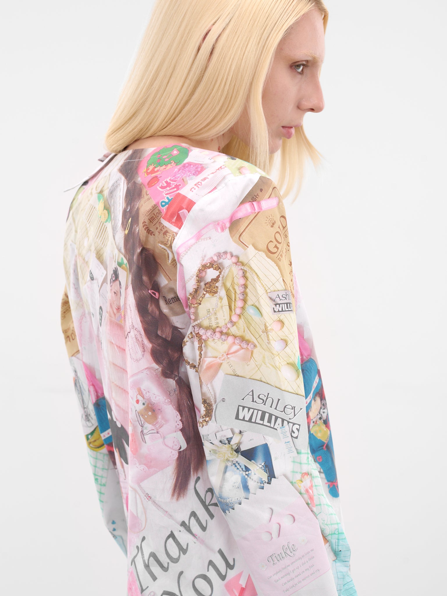 Treasures Print Bow Shirt (11-MULTICOLOR)