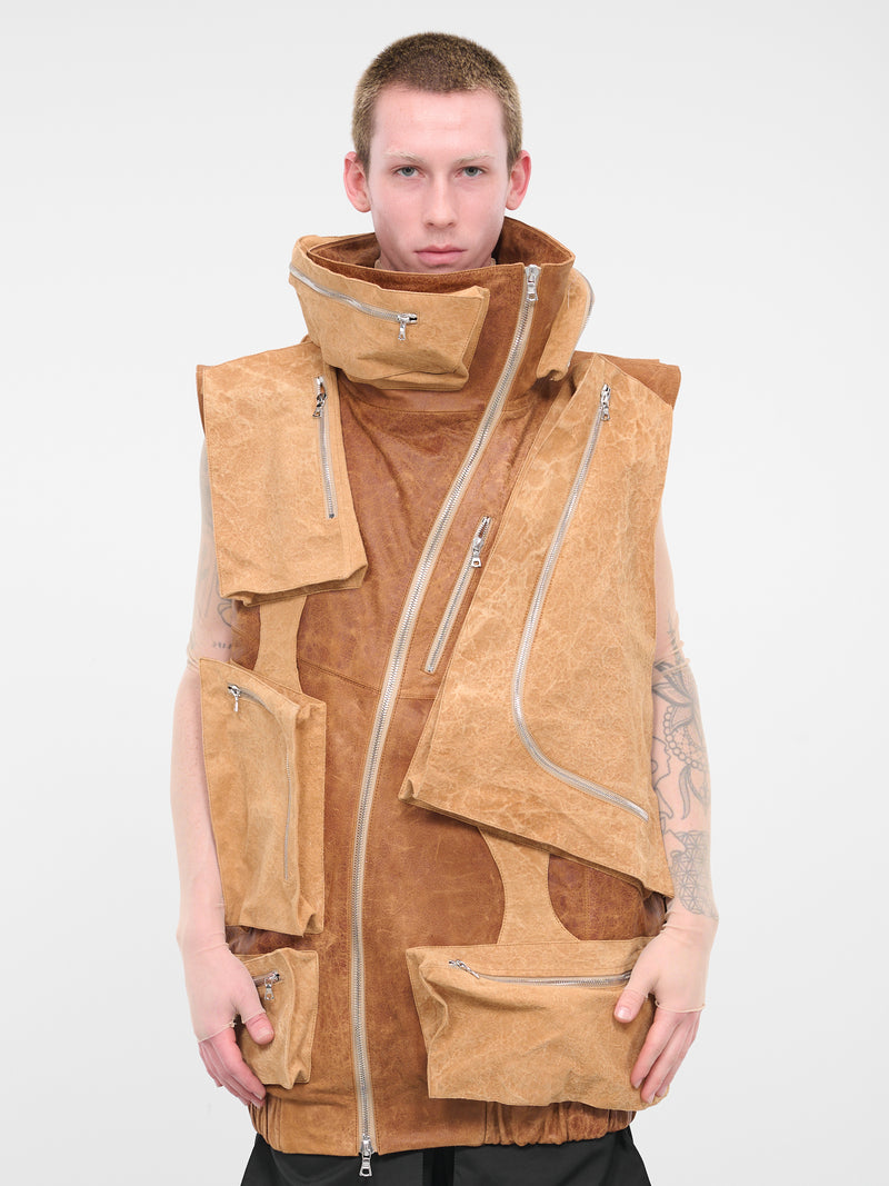 1000 Pockets Vest (11003-LEATHER-TAN)