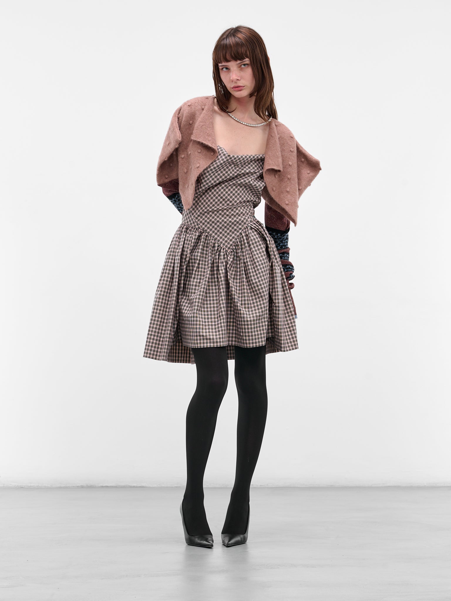 Brown Rubina Bolero Shrug (1803006N-Y003R-G404-BLUSH)