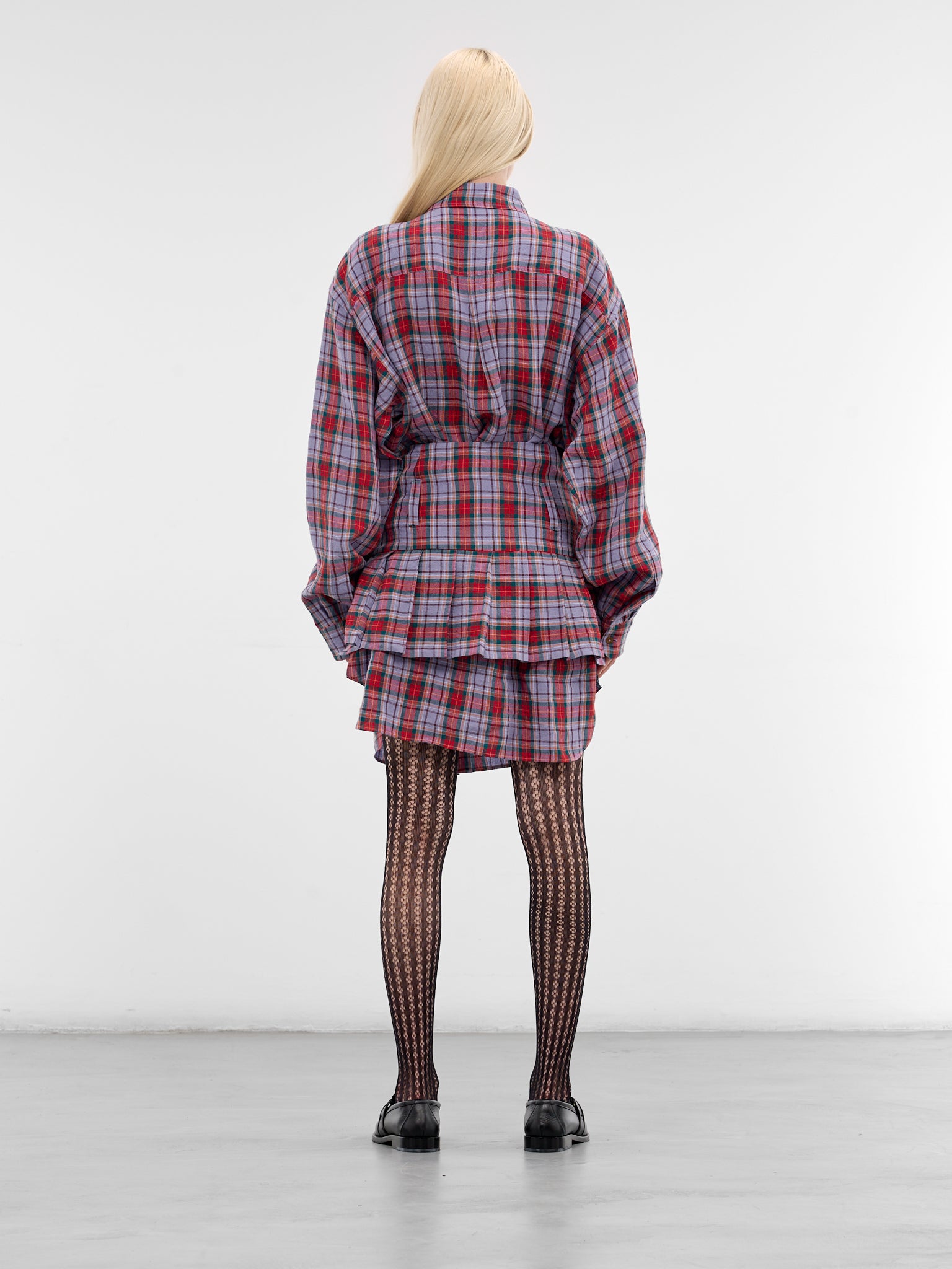 Marta Plaid Layered Mini Dress (110103A4-W01C6-MULTI)
